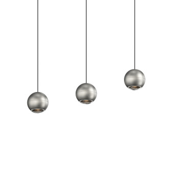 Hemisphere Three Light Linear Pendant in Natural Anodized (69|7506.77)