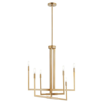 Bolero Six Light Chandelier in Aged Brass (19|6377-6-80)