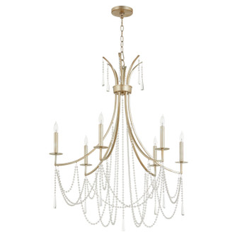 Malin Six Light Chandelier in Antique Silver (19|628-6-60)