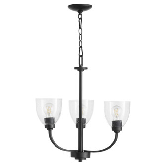 Reyes Three Light Chandelier in Textured Black (19|6060-3-69)