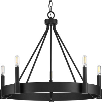 Breckenridge Five Light Chandelier in Matte Black (54|P400318-31M)