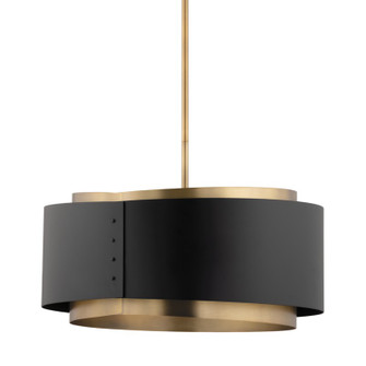 Roux One Light Pendant in Patina Brass (67|F4413-PBR/SBK)