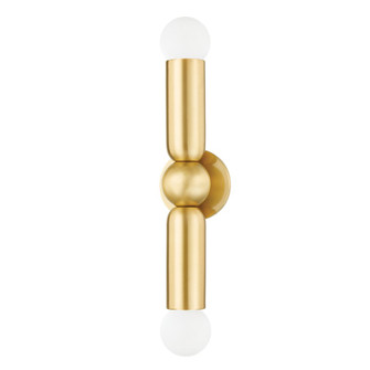 Lolly Two Light Wall Sconce in Aged Brass (428|H720102-AGB)