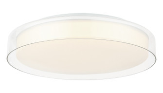 Callum LED Flush Mount in White / Clear (423|M14618WHCL)