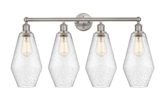 Edison Four Light Bath Vanity in Satin Nickel (405|616-4W-SN-G654-7)