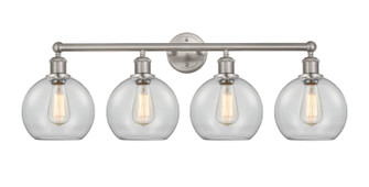 Edison Four Light Bath Vanity in Satin Nickel (405|616-4W-SN-G122-8)