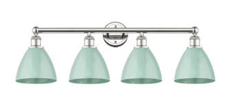 Edison Four Light Bath Vanity in Polished Nickel (405|616-4W-PN-MBD-75-SF)