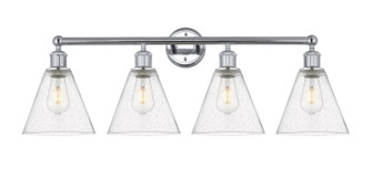 Edison Four Light Bath Vanity in Polished Chrome (405|616-4W-PC-GBC-84)