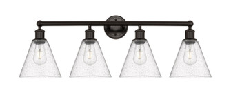 Edison Four Light Bath Vanity in Oil Rubbed Bronze (405|616-4W-OB-GBC-84)