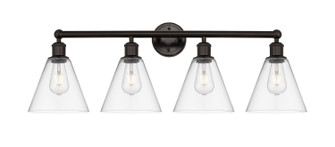 Edison Four Light Bath Vanity in Oil Rubbed Bronze (405|616-4W-OB-GBC-82)