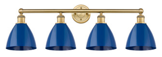 Edison Four Light Bath Vanity in Brushed Brass (405|616-4W-BB-MBD-75-BL)