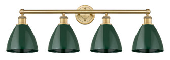 Edison Four Light Bath Vanity in Brushed Brass (405|616-4W-BB-MBD-75-GR)