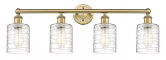 Edison Four Light Bath Vanity in Brushed Brass (405|616-4W-BB-G1113)