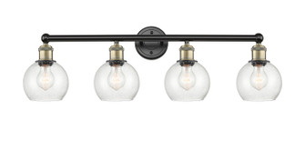 Edison Four Light Bath Vanity in Black Antique Brass (405|616-4W-BAB-G124-6)