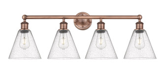 Edison Four Light Bath Vanity in Antique Copper (405|616-4W-AC-GBC-84)