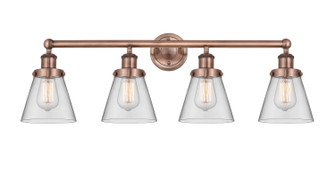 Edison Four Light Bath Vanity in Antique Copper (405|616-4W-AC-G62)