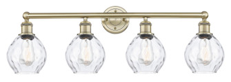 Edison Four Light Bath Vanity in Antique Brass (405|616-4W-AB-G362)