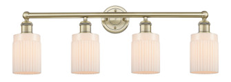 Edison Four Light Bath Vanity in Antique Brass (405|616-4W-AB-G341)