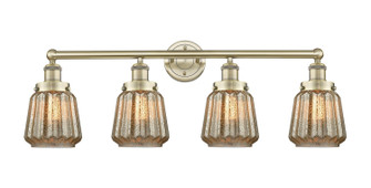 Edison Four Light Bath Vanity in Antique Brass (405|616-4W-AB-G146)
