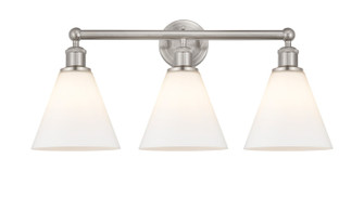 Edison Three Light Bath Vanity in Satin Nickel (405|616-3W-SN-GBC-81)