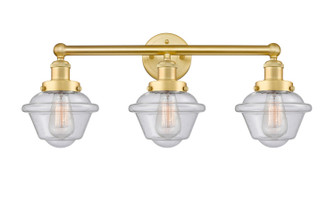 Edison Three Light Bath Vanity in Satin Gold (405|616-3W-SG-G534)