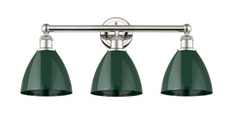 Edison Three Light Bath Vanity in Polished Nickel (405|616-3W-PN-MBD-75-GR)