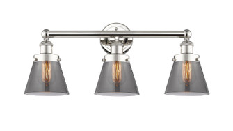 Edison Three Light Bath Vanity in Polished Nickel (405|616-3W-PN-G63)