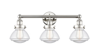 Edison Three Light Bath Vanity in Polished Nickel (405|616-3W-PN-G322)