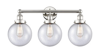 Edison Three Light Bath Vanity in Polished Nickel (405|616-3W-PN-G204-8)