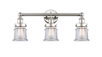 Edison Three Light Bath Vanity in Polished Nickel (405|616-3W-PN-G182S)