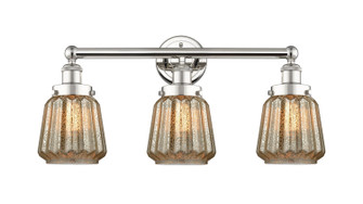 Edison Three Light Bath Vanity in Polished Nickel (405|616-3W-PN-G146)