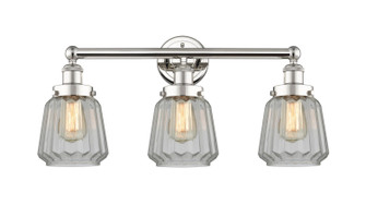 Edison Three Light Bath Vanity in Polished Nickel (405|616-3W-PN-G142)