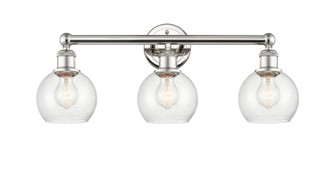 Edison Three Light Bath Vanity in Polished Nickel (405|616-3W-PN-G124-6)