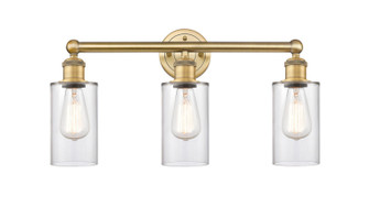 Edison Three Light Bath Vanity in Brushed Brass (405|616-3W-BB-G802)