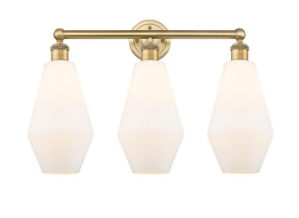 Downtown Urban Three Light Bath Vanity in Brushed Brass (405|616-3W-BB-G651-7)