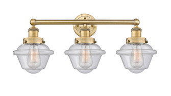 Edison Three Light Bath Vanity in Brushed Brass (405|616-3W-BB-G534)