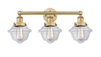 Edison Three Light Bath Vanity in Brushed Brass (405|616-3W-BB-G532)