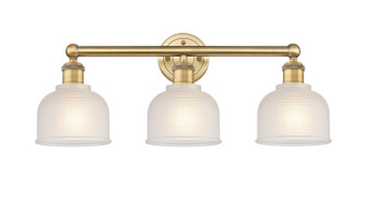 Edison Three Light Bath Vanity in Brushed Brass (405|616-3W-BB-G411)