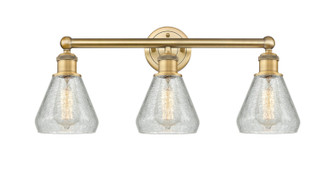 Edison Three Light Bath Vanity in Brushed Brass (405|616-3W-BB-G275)
