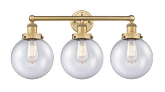 Edison Three Light Bath Vanity in Brushed Brass (405|616-3W-BB-G204-8)