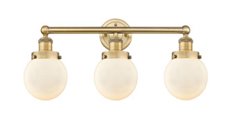 Edison Three Light Bath Vanity in Brushed Brass (405|616-3W-BB-G201-6)