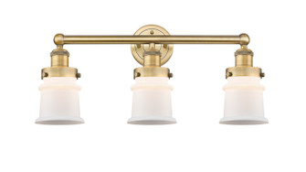 Edison Three Light Bath Vanity in Brushed Brass (405|616-3W-BB-G181S)
