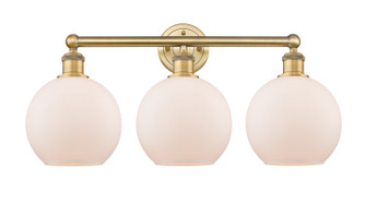 Downtown Urban Three Light Bath Vanity in Brushed Brass (405|616-3W-BB-G121-8)