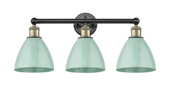 Edison Three Light Bath Vanity in Black Antique Brass (405|616-3W-BAB-MBD-75-SF)