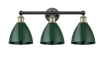 Edison Three Light Bath Vanity in Black Antique Brass (405|616-3W-BAB-MBD-75-GR)