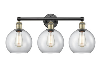 Edison Three Light Bath Vanity in Black Antique Brass (405|616-3W-BAB-G122-8)