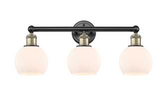 Edison Three Light Bath Vanity in Black Antique Brass (405|616-3W-BAB-G121-6)