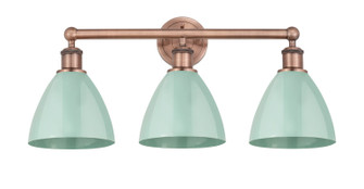Edison Three Light Bath Vanity in Antique Copper (405|616-3W-AC-MBD-75-SF)
