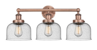 Edison Three Light Bath Vanity in Antique Copper (405|616-3W-AC-G74)