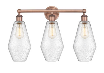 Edison Three Light Bath Vanity in Antique Copper (405|616-3W-AC-G654-7)